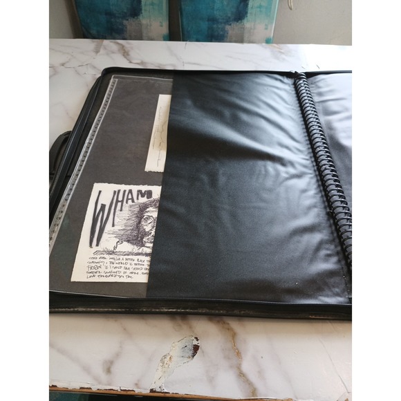 Vintage Art Portafolio With Protective Sheets And Drawings Unknow Artista 25*19 - Picture 9 of 16